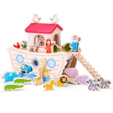 Juegos de juego Arca De Noe De Madera, New Classic Toys (05655)